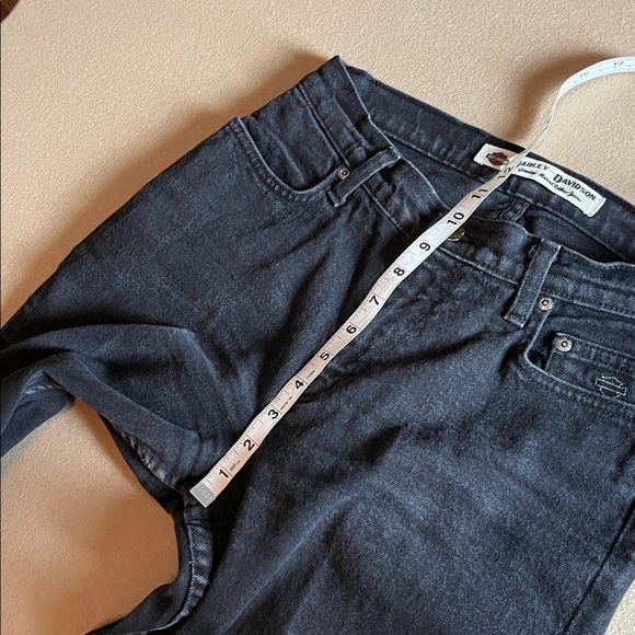 Harley-Davidson Women’s Straight Leg Black Jeans - 6 - Picture 10 of 13